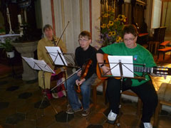 Die Musiker des Gottesdienstes zum Auftakt des Landvolkbegegnungstages