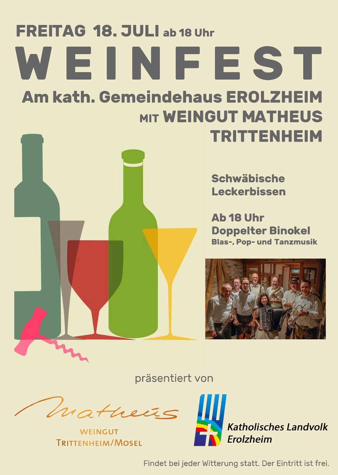 Plakat Weinfest 2025